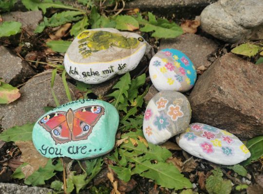 bemalte Steine